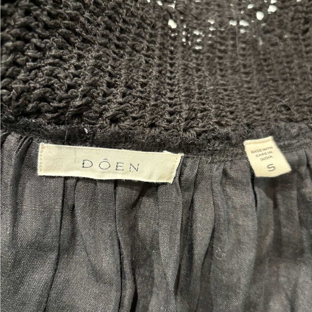 Doen Black Crochet-Top Midi Dress - Picture 6 of 6